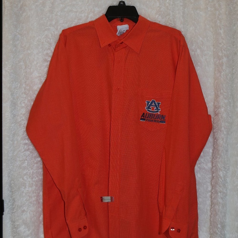 Red Oak Sportwear Auburn Tigers dress shirt sz L